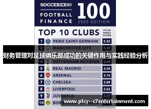 财务管理对足球俱乐部成功的关键作用与实践经验分析